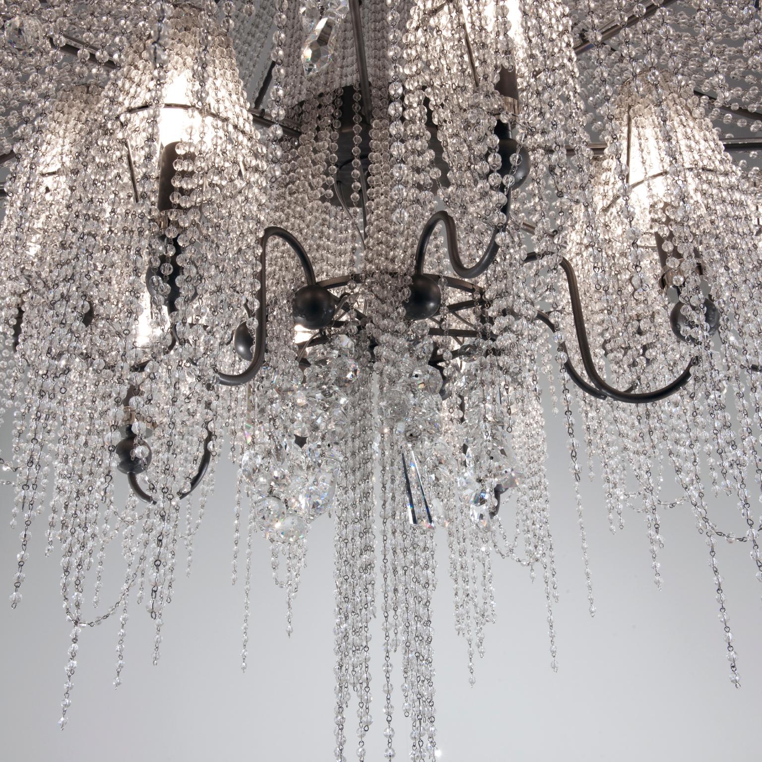21st Century on the Rocks 24 Lights Crystal Chandelier by Patrizia Garganti In New Condition For Sale In Sesto Fiorentino, IT