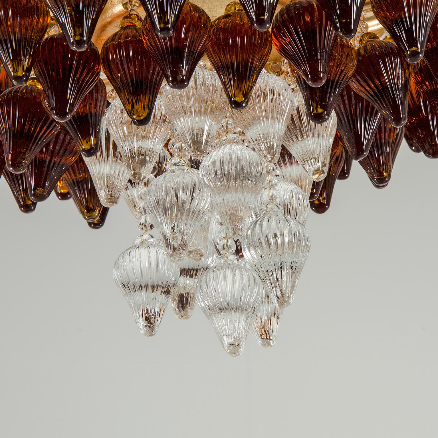 21st Century Ophelia Gold and Crystal Chandelier by Patrizia Garganti In New Condition For Sale In Sesto Fiorentino, IT