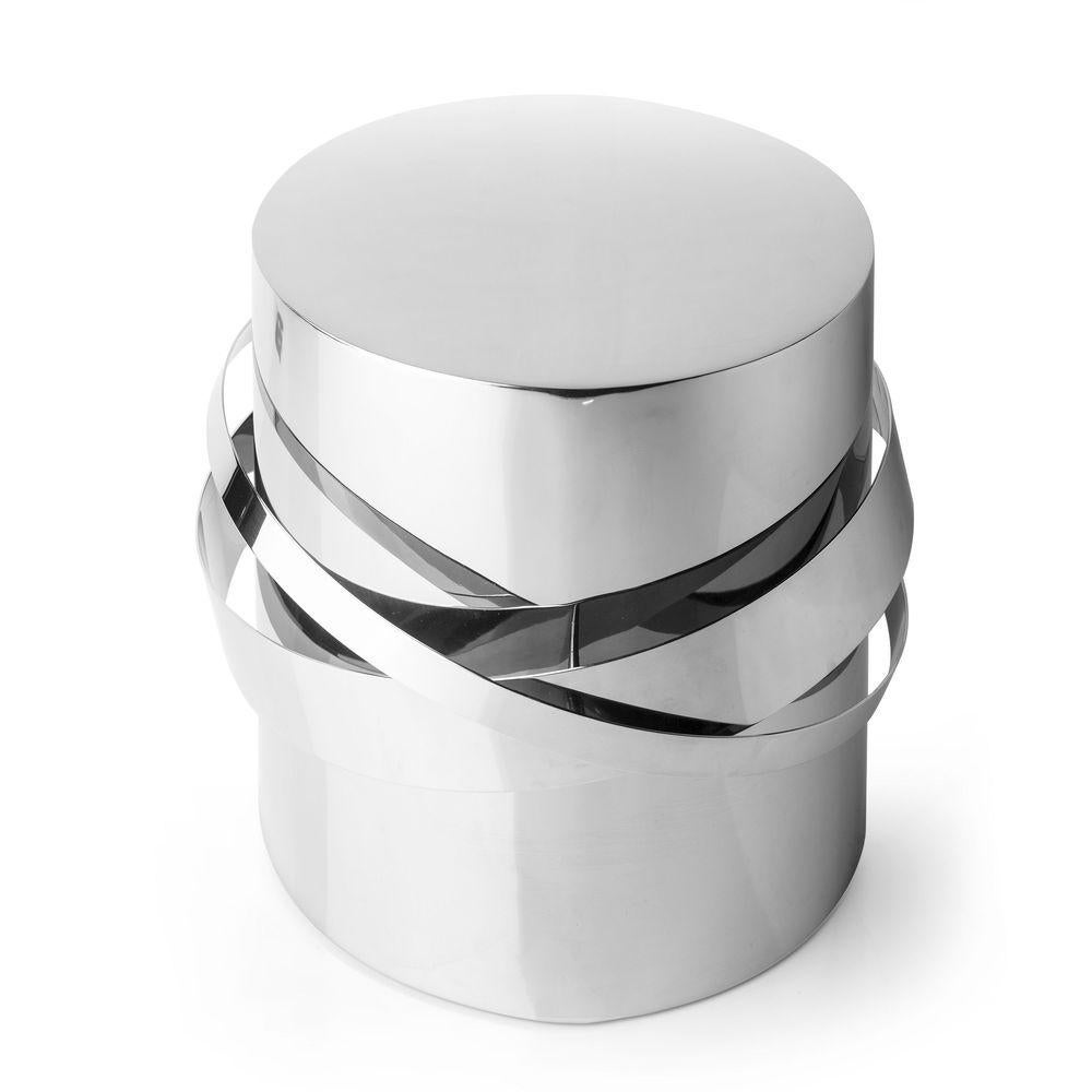 21st Century Orbit Accent Table, Dark Bronze and Polished Brass, by Duistt For Sale 1