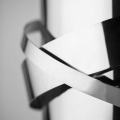 21st Century Orbit Accent Table, Stainless Steel, by Duistt