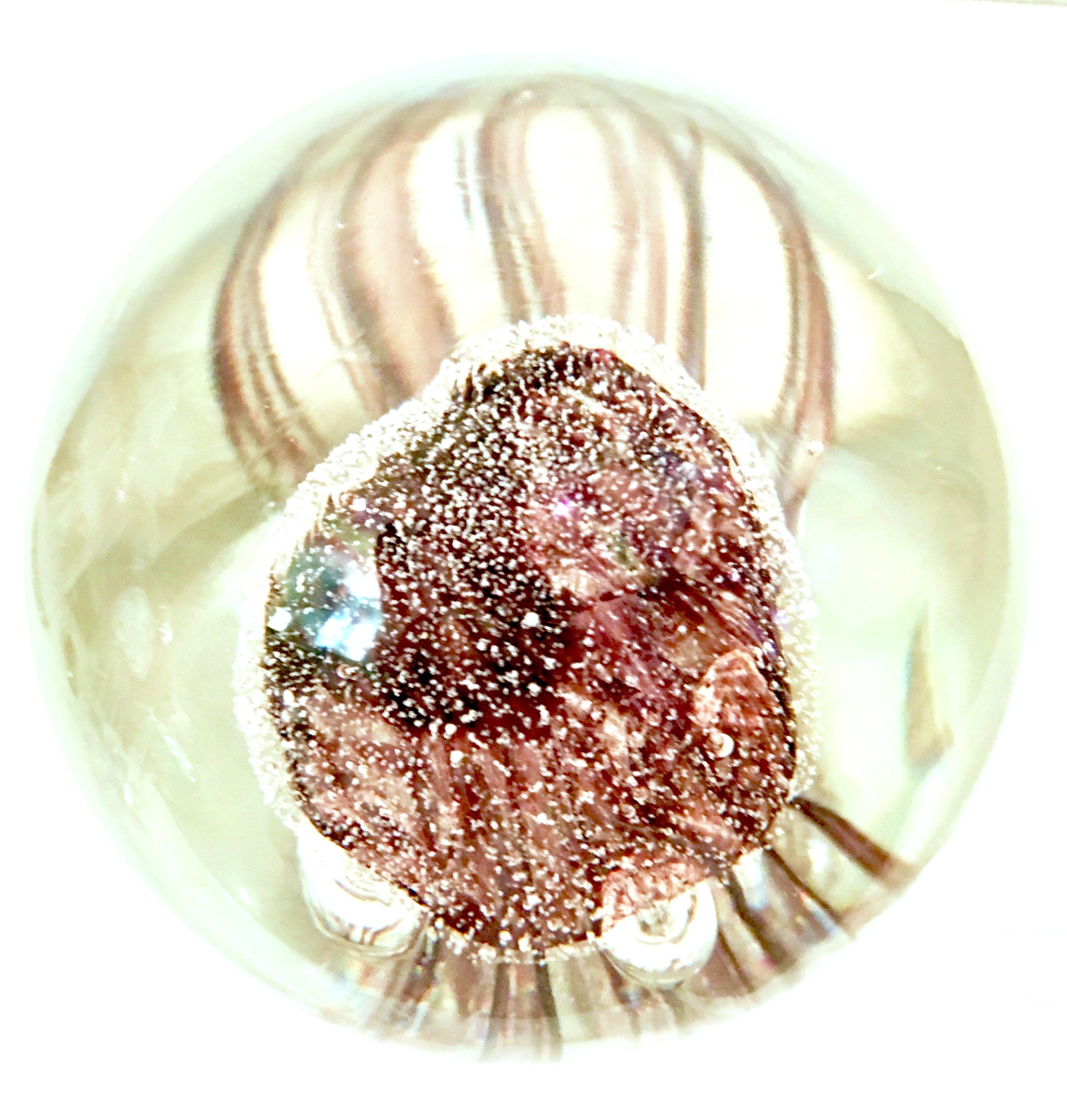 Contemporary 21st Century Organic Modern Blown Glass Cased Jelly Fish Sculpture