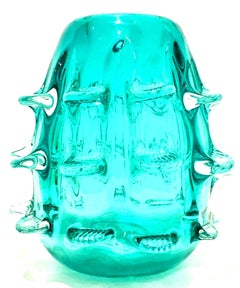 21st Century Organic Modern Murano Style "Urchin" Art Glass Vase