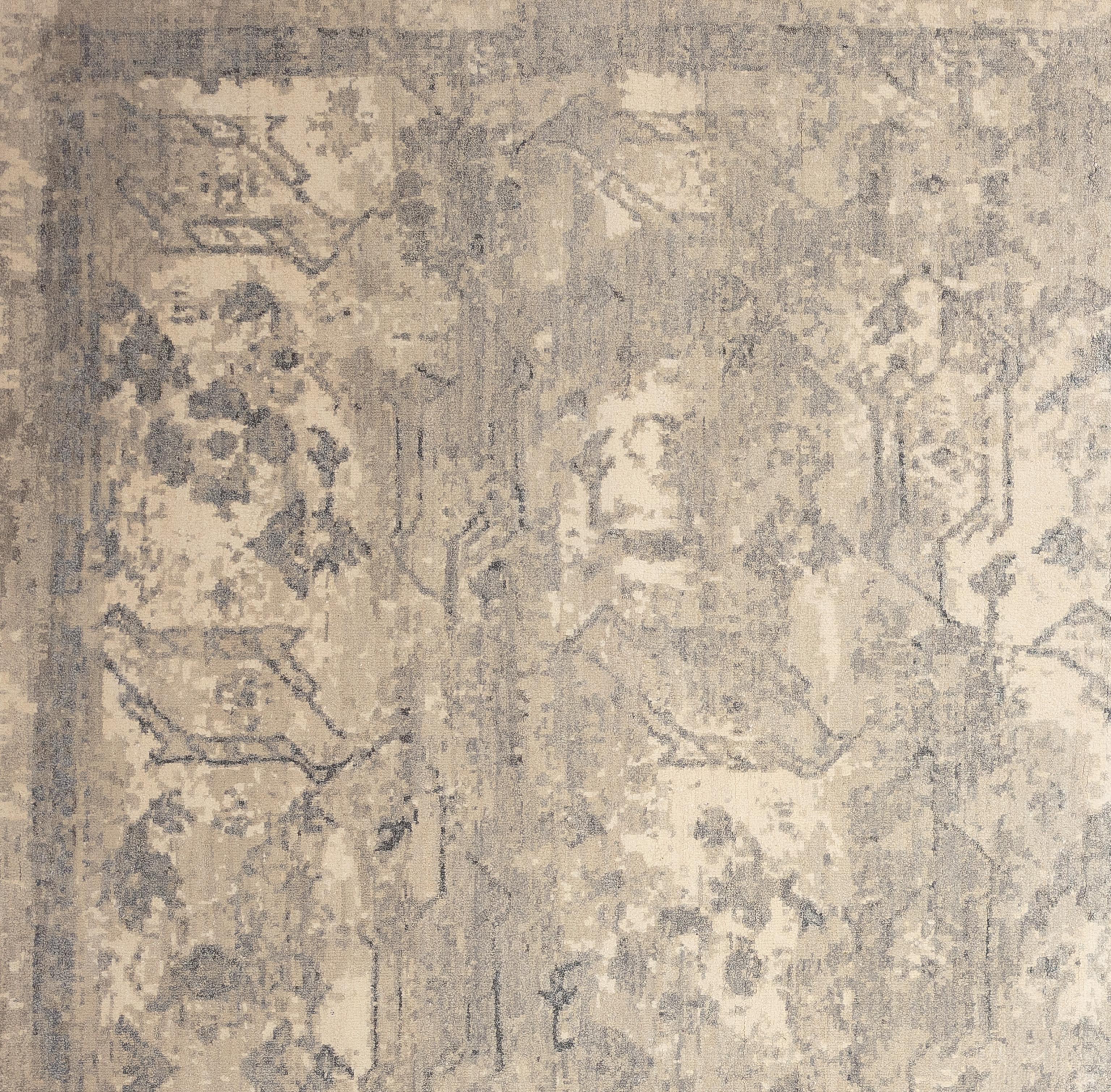 Hand-Woven 21st Century Organic Oushak For Sale