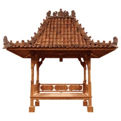 21st Century Original Teak Wood Temple House Original Buddhas