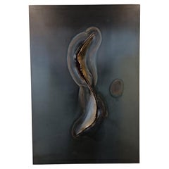 21st Century "Origini" Wall Sculpture Steel Red Cut