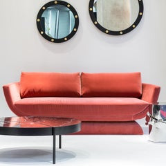 21st Century Oscar 2-seaters Sofa, in 100% Cotton Velvet Siège, by Duistt