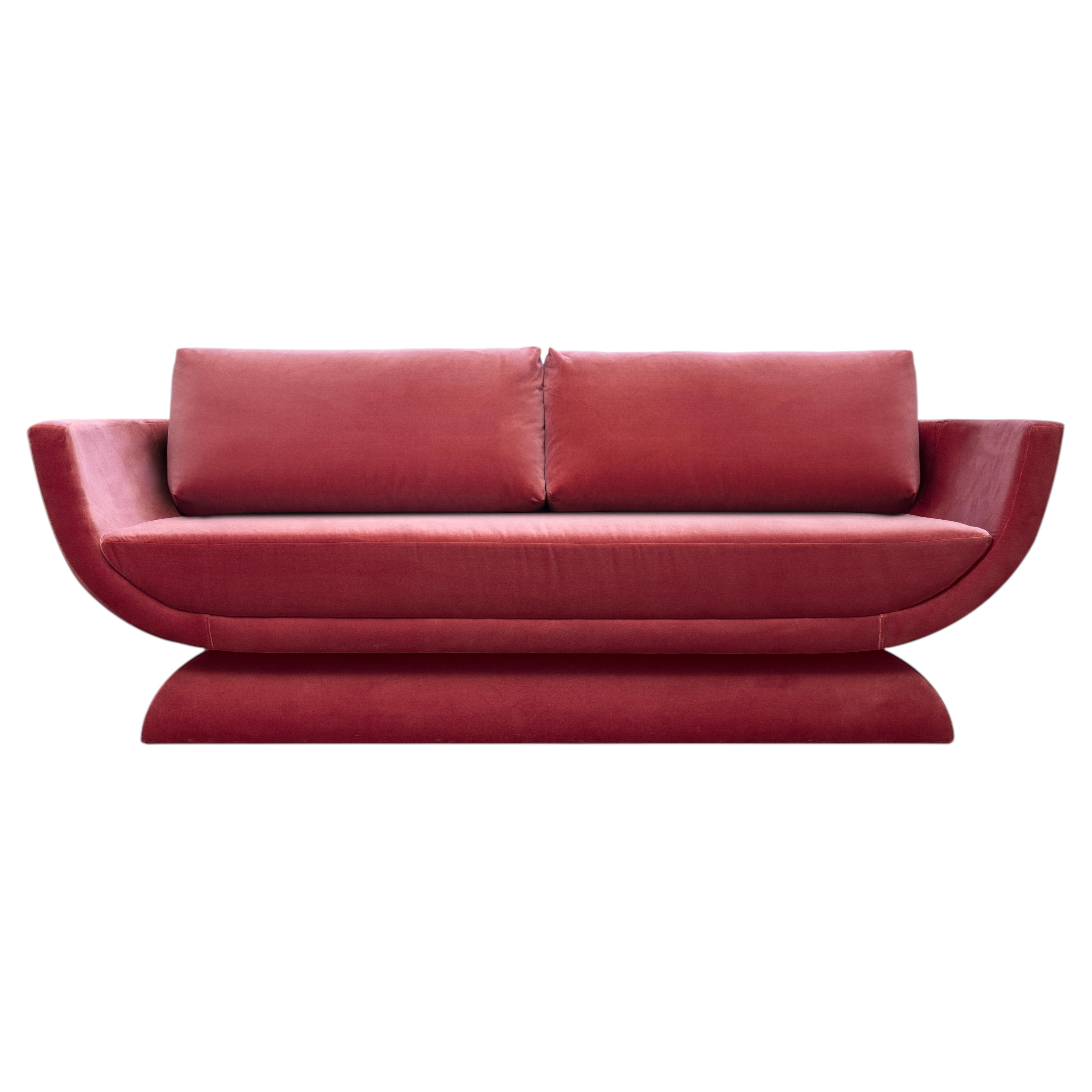 21st Century Oscar 2-seaters Sofa, in 100% Cotton Velvet Siège, by Duistt