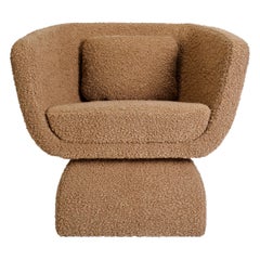 Oscar Armchair, Upholstered in Bouclé Fabric, Handcrafted in Portugal by Duistt