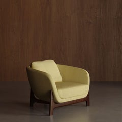 Poltrona Wood Wood del XXI secolo, COM in sicomoro scuro, di Duistt