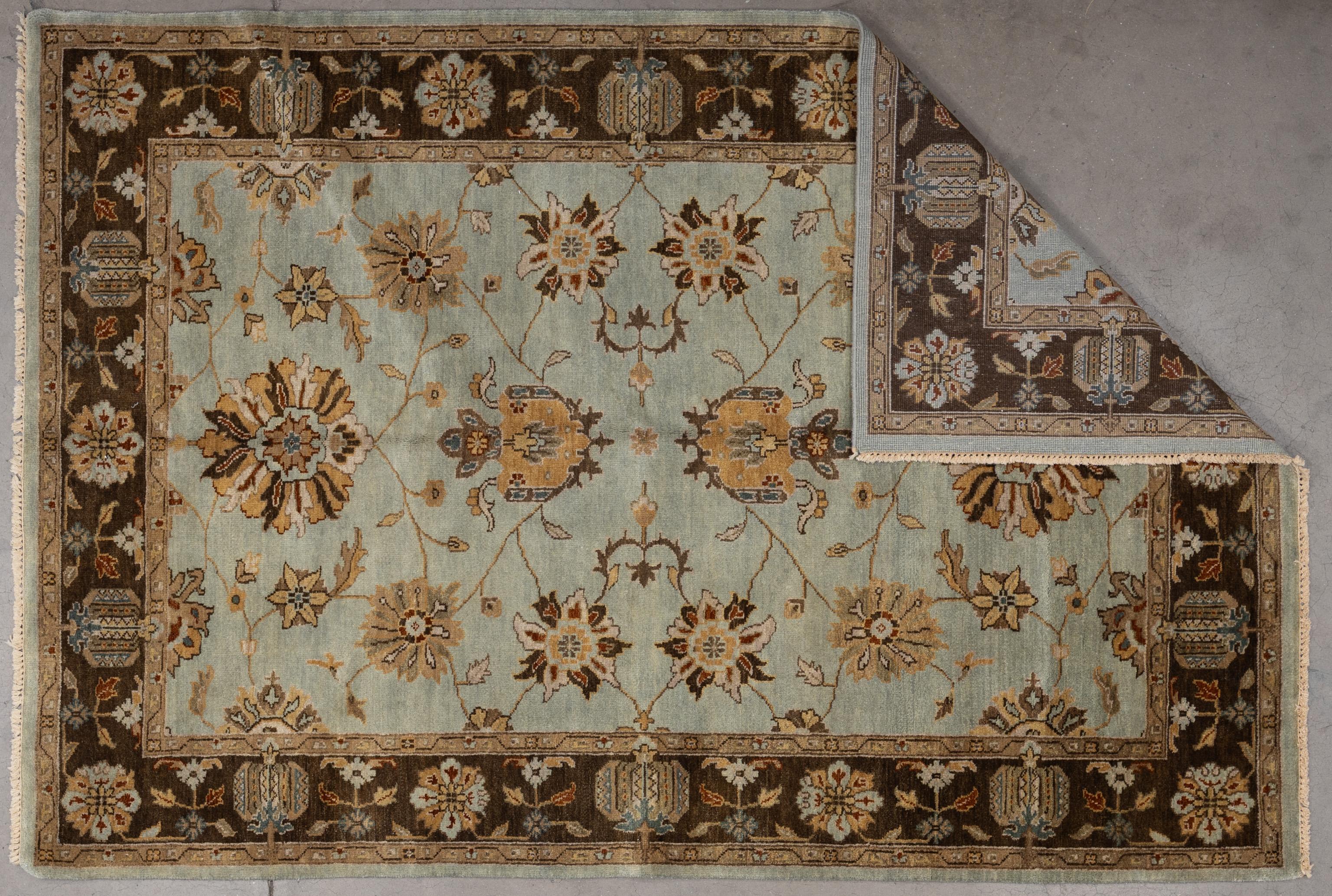Hand-Woven 21st Century Oushak For Sale