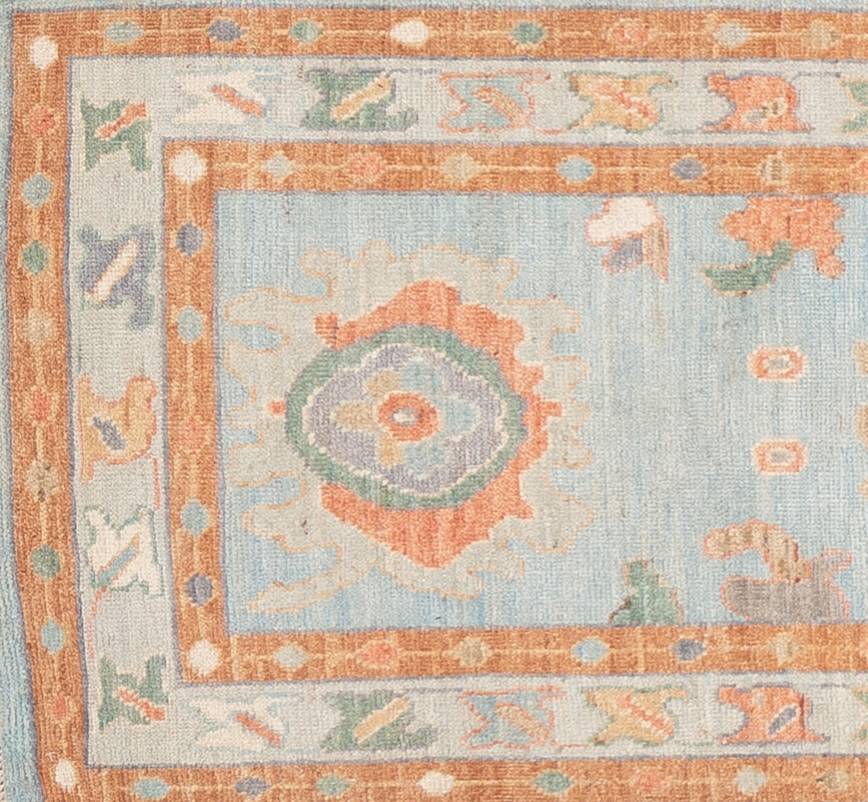 Pakistani 21st Century Oushak Runner For Sale
