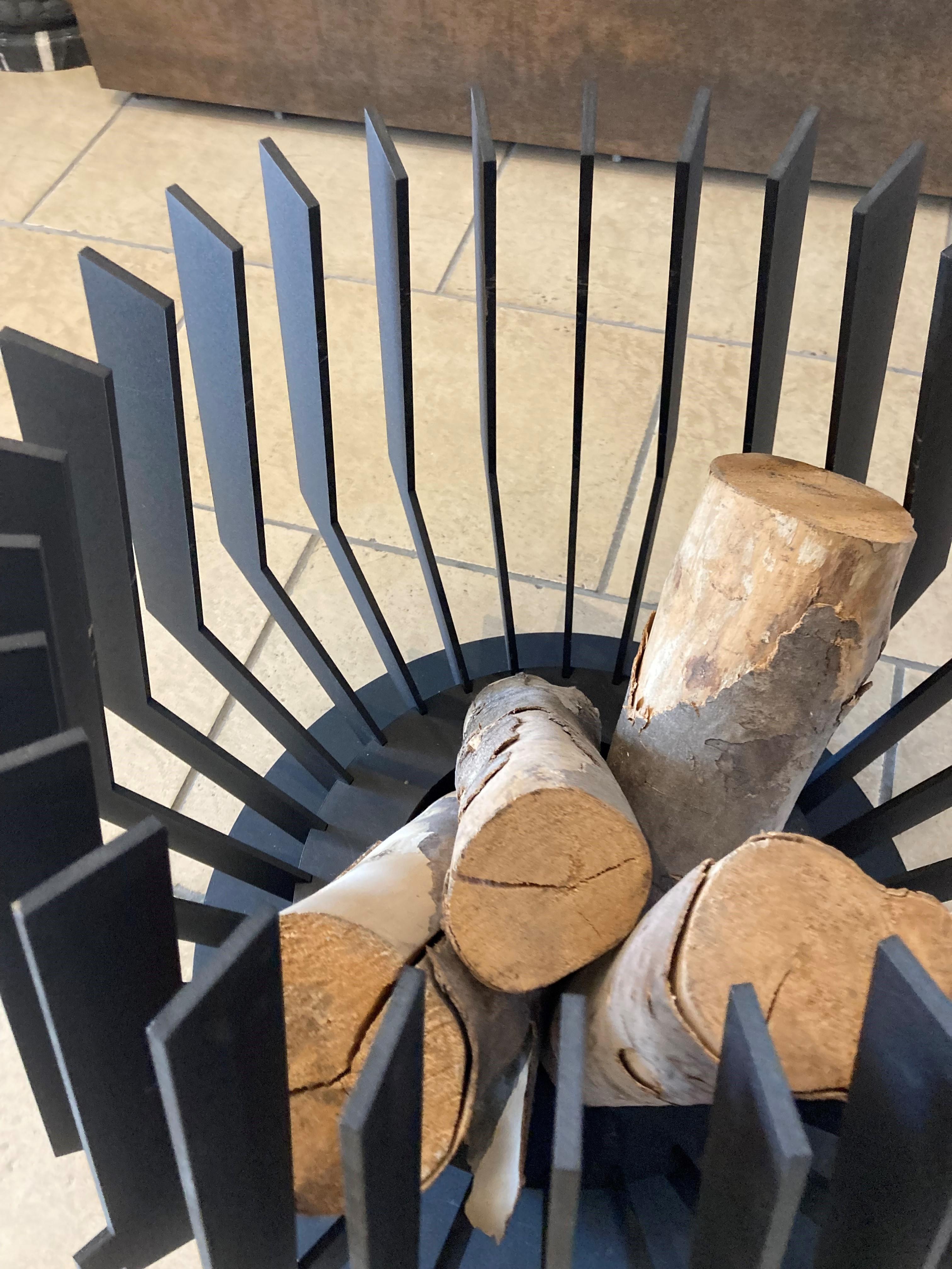21st Century Outdoor Holz brennende Feuerstelle im Angebot 5