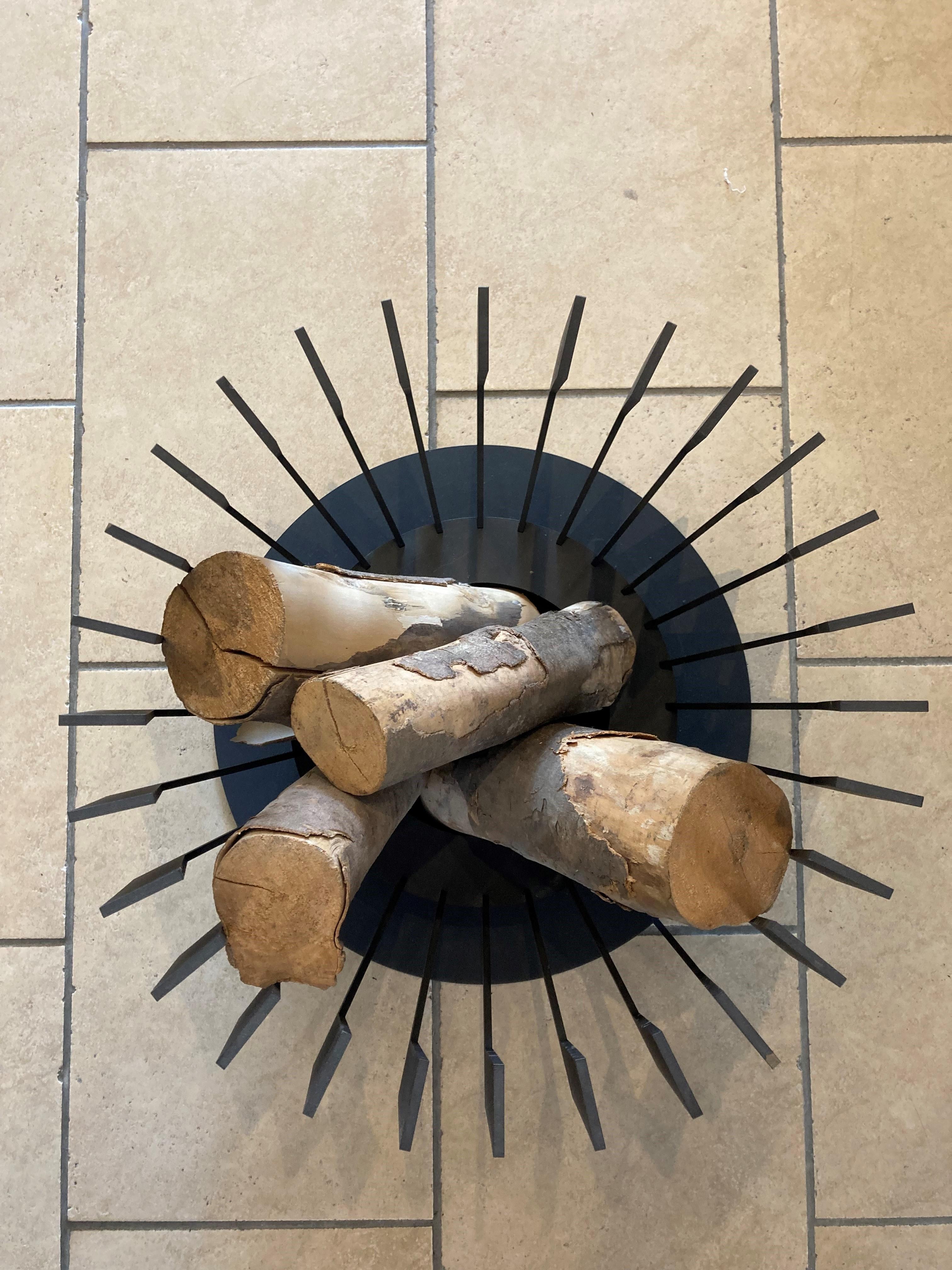 21st Century Outdoor Holz brennende Feuerstelle (Moderne) im Angebot