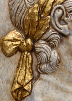 21st Century Ovals in Gesso Gilded and Lacquered Imitation Marble Finish, 2018