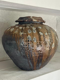 Vase en argile surchargé du 21e siècle par Jay Strommen 2