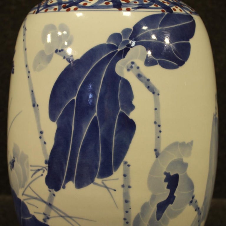 21st Century Painted and Glazed Ceramic Chinese Vase, 2000 For Sale 6