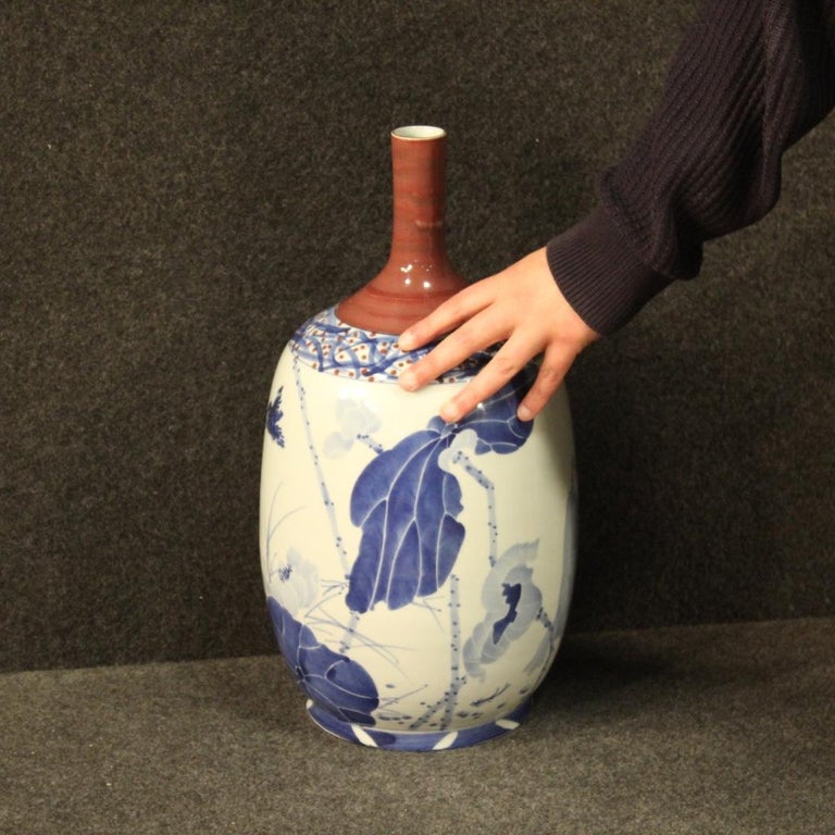 21st Century Painted and Glazed Ceramic Chinese Vase, 2000 For Sale 8