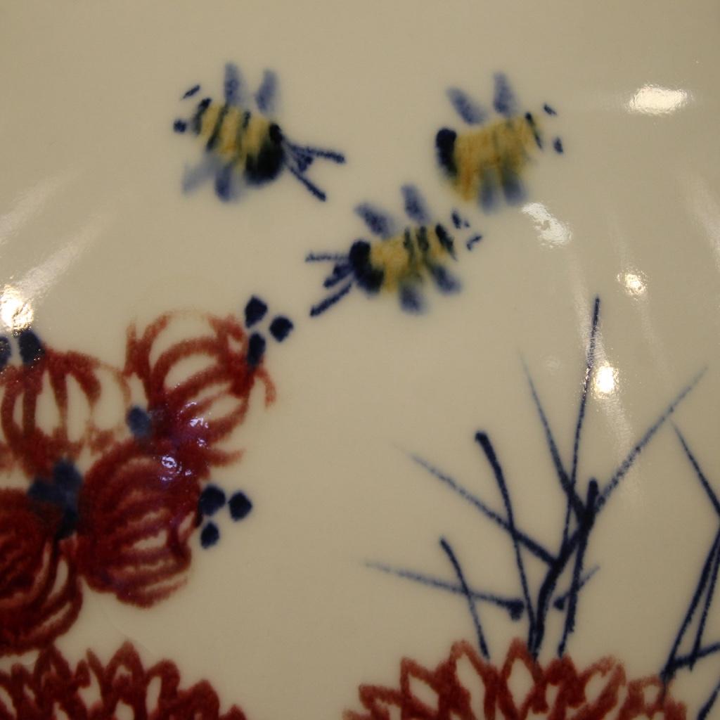 bemalte und glasierte chinesische Keramikvase des 21. Jahrhunderts:: 2000 im Angebot 1