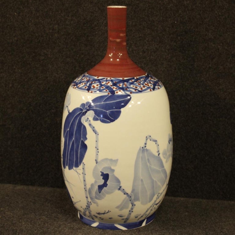 21st Century Painted and Glazed Ceramic Chinese Vase, 2000 For Sale 2