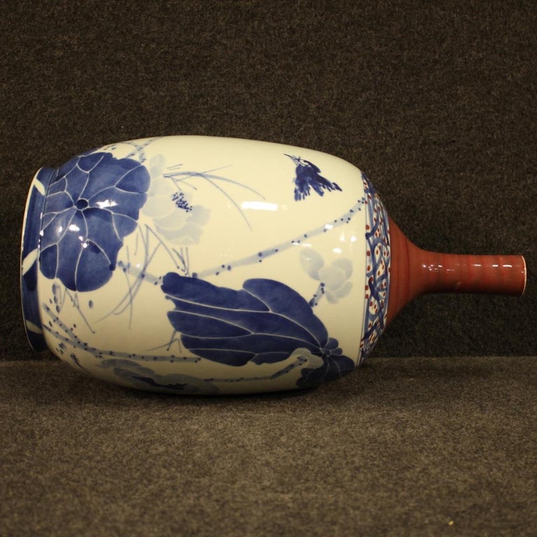 21st Century Painted and Glazed Ceramic Chinese Vase, 2000 For Sale 3