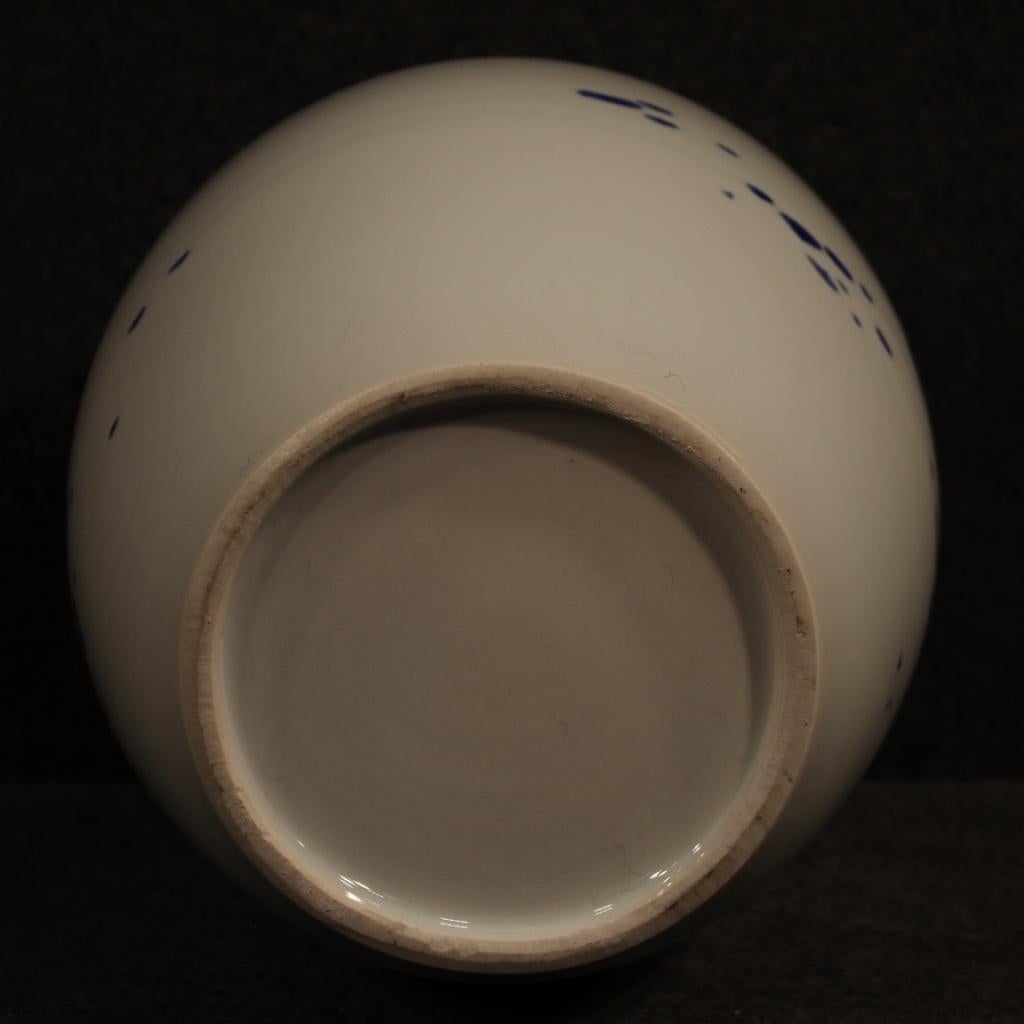 21st Century Painted and Glazed Ceramic Chinese Vase, 2000 For Sale 4