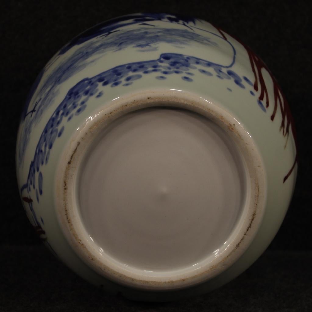 21st Century Painted and Glazed Ceramic Chinese Vase, 2000 For Sale 4
