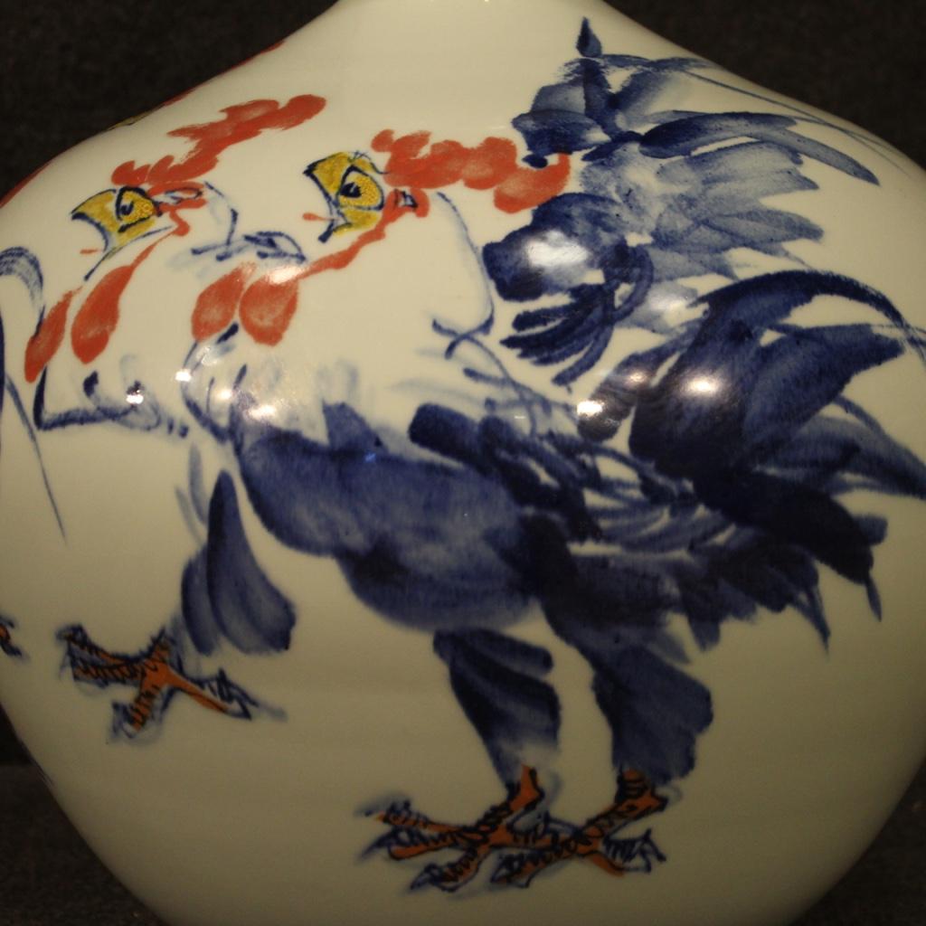bemalte chinesische Keramikvase des 21. Jahrhunderts:: 2000 im Zustand „Gut“ im Angebot in Vicoforte, Piedmont