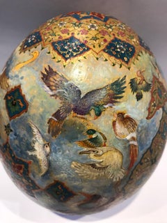 21st Century, Painted Ostrich Egg -  Iranian