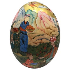21st Century, Painted Ostrich Egg - Iranian