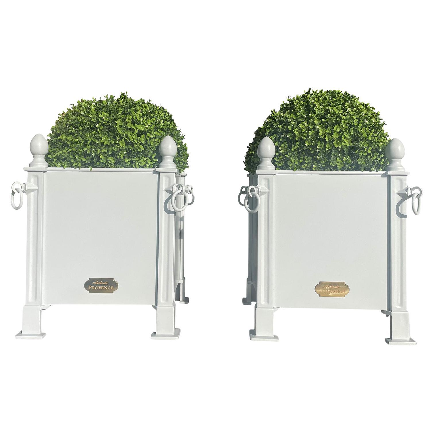21st Century Pair of Blue Springs French Orangerie Planters