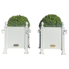 21st Century Pair of Blue Springs French Orangerie Planters