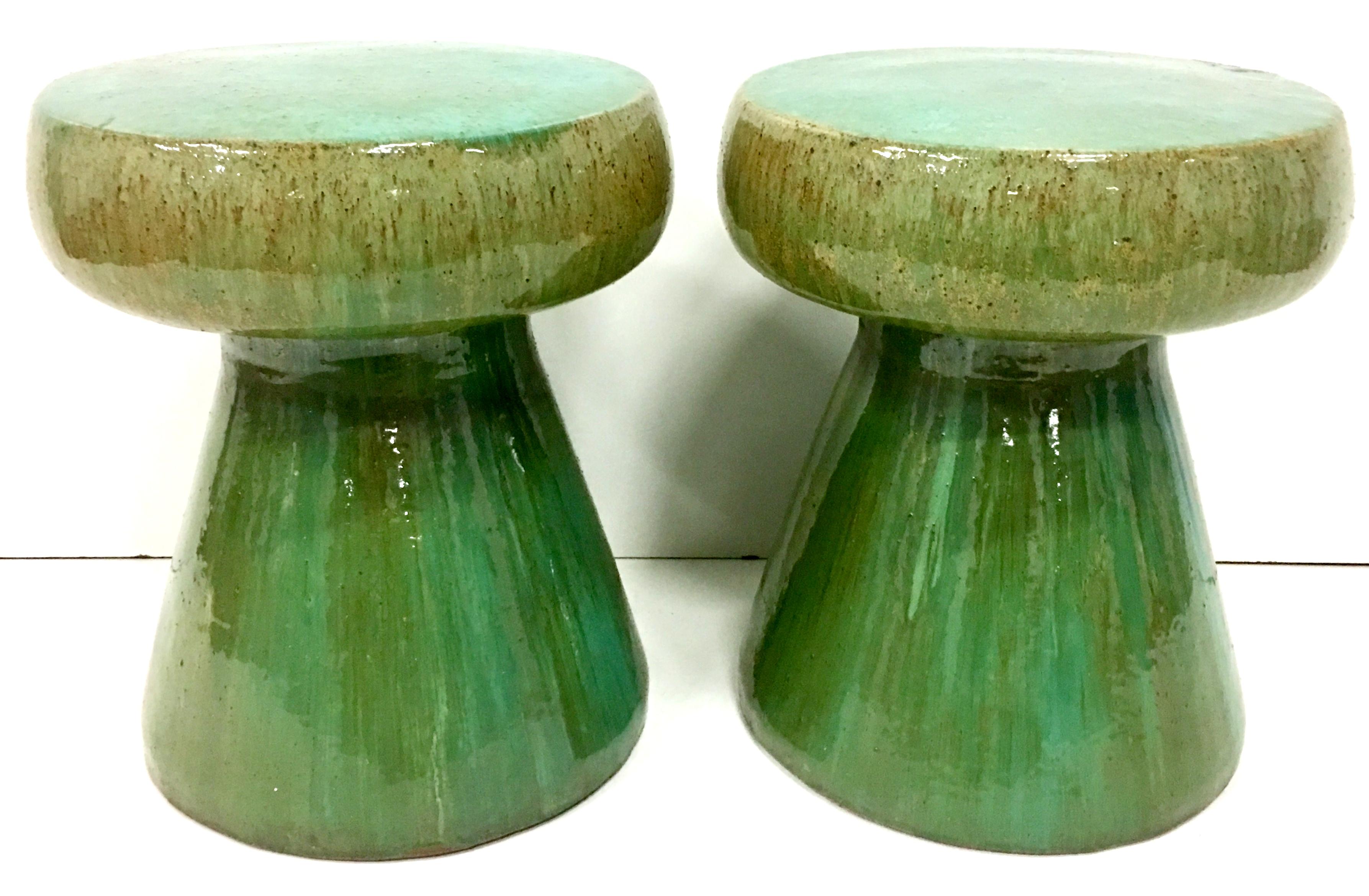 21st century pair of ceramic glaze 