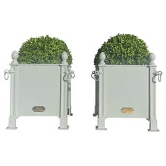 21st Century Pair of French Nelson Blue Orangerie Planters