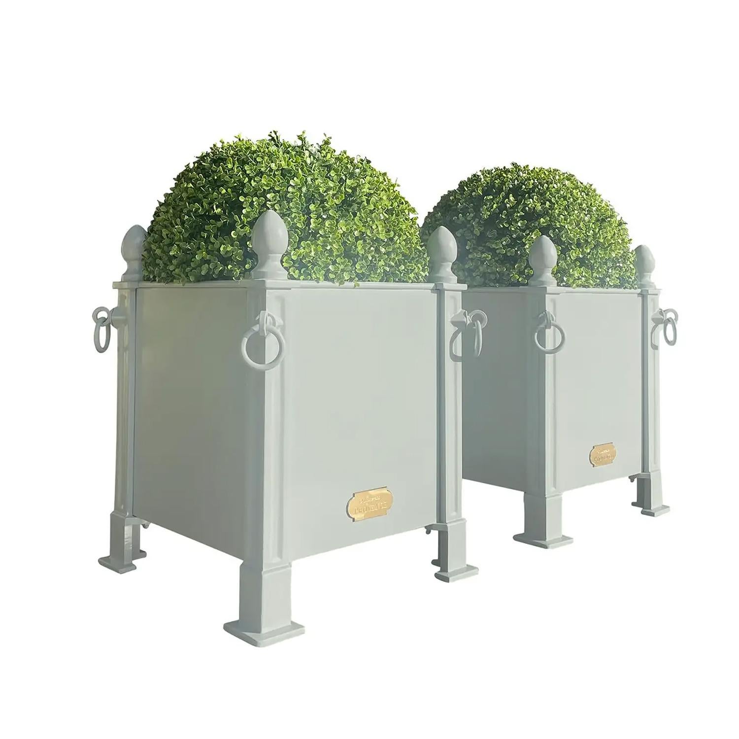 21st Century Pair of French Nelson Blue Orangerie Planters In New Condition For Sale In West Palm Beach, FL