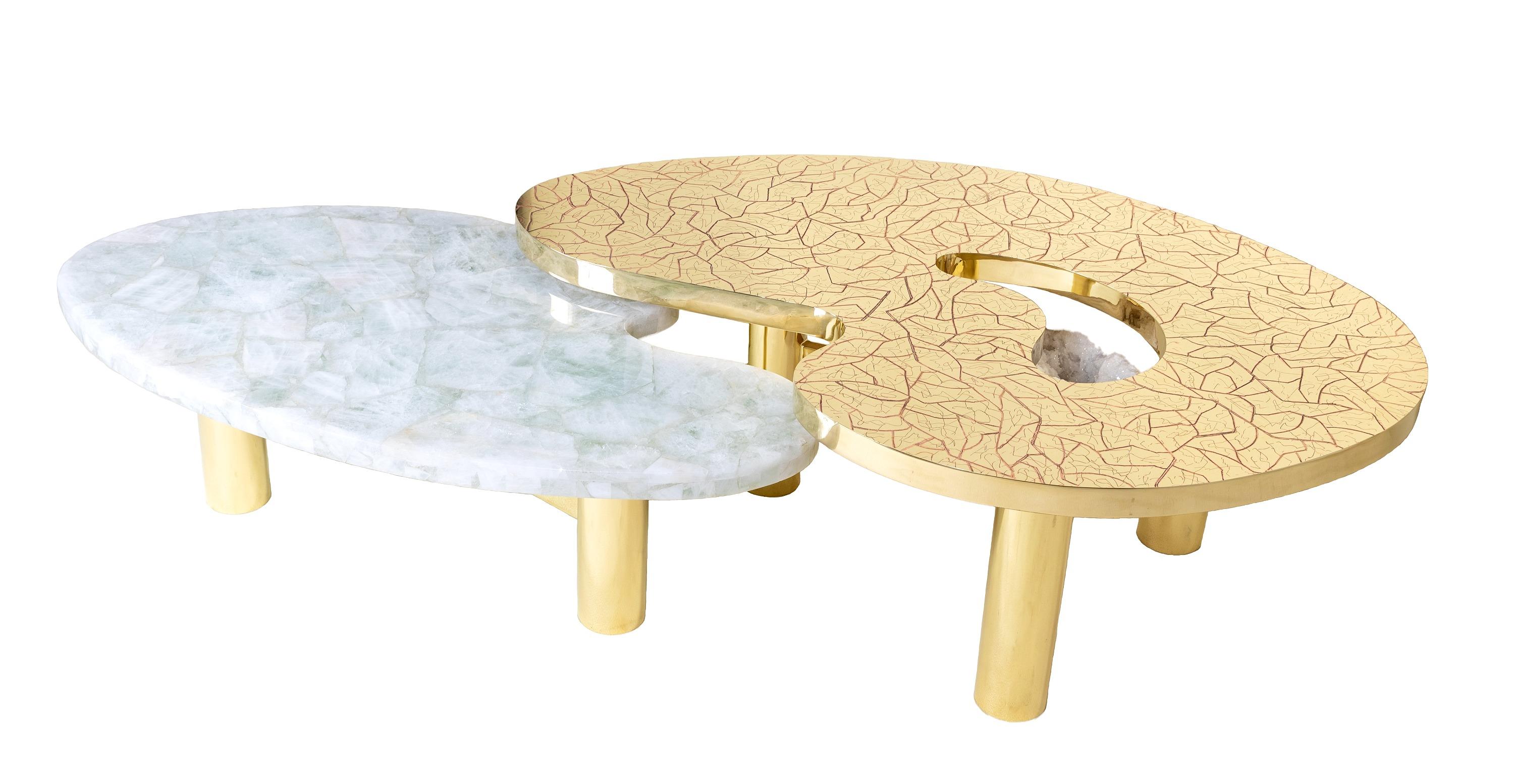 French 21st Century Pair of Table TRESOR by Jean Arriau For Sale