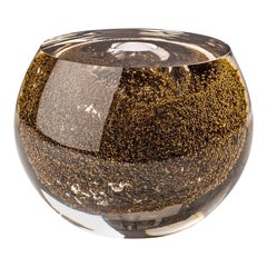 21st Century Palpito Bowl in Crystal by Venini