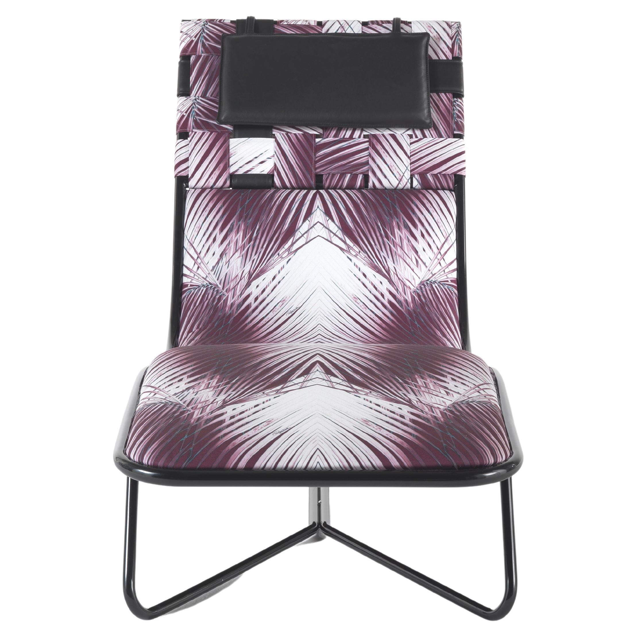 Chaise longue d'extérieur Papeete du 21e siècle par Roberto Cavalli Home Interiors