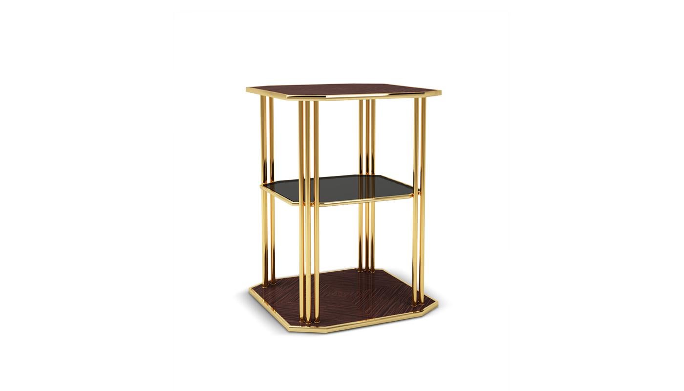 Portuguese 21st Century Paramount Side Table For Sale