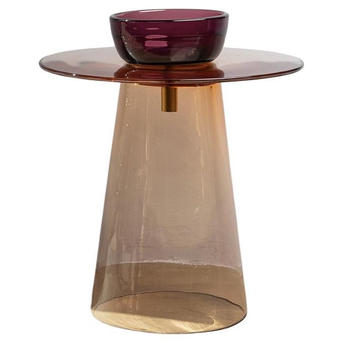Table basse du 21e siècle Paritzki&Liani Rosé-Vert-Améthyste en verre de Murano    en vente 2