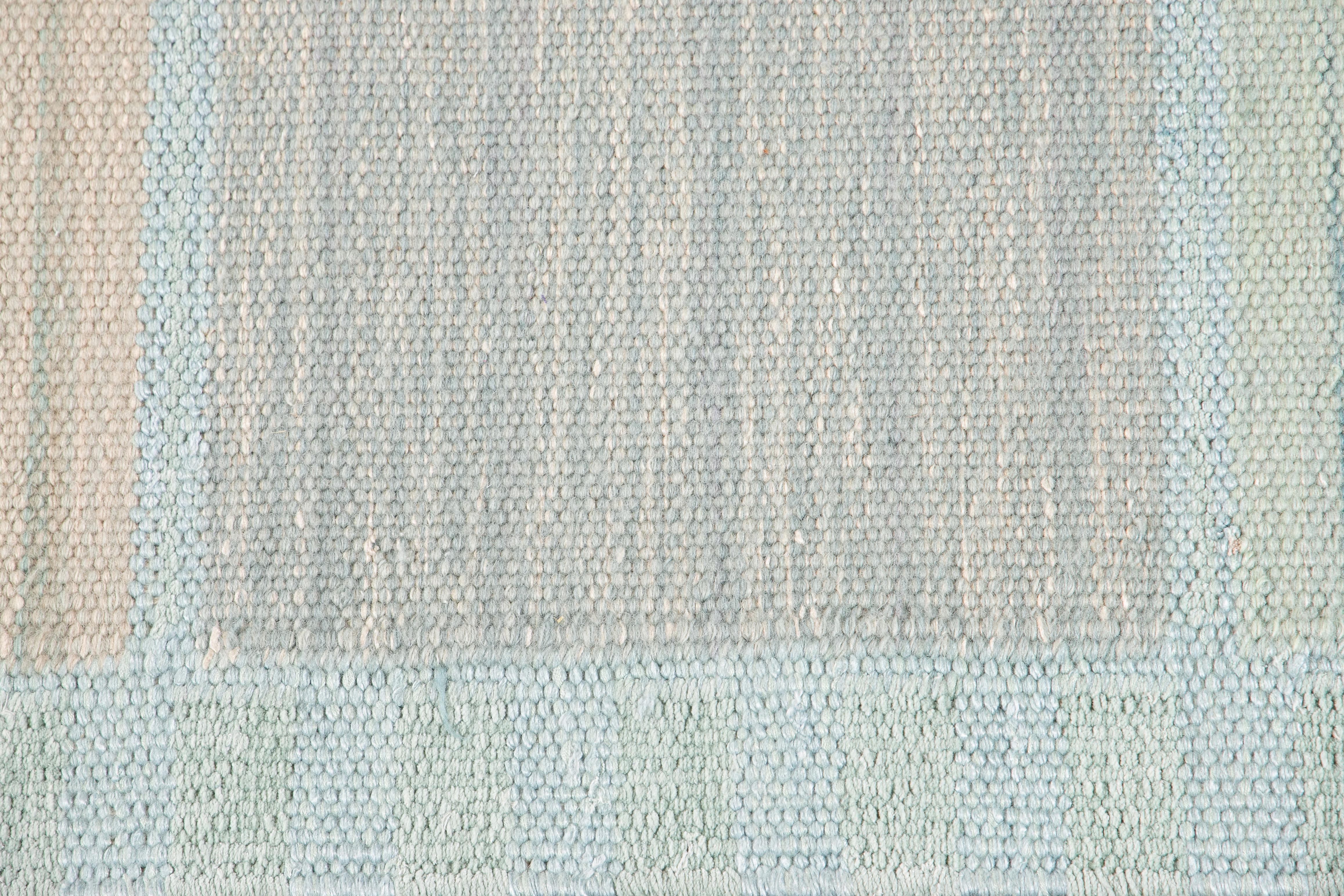21st Century Pastel Modern Swedish Style Rug For Sale 5