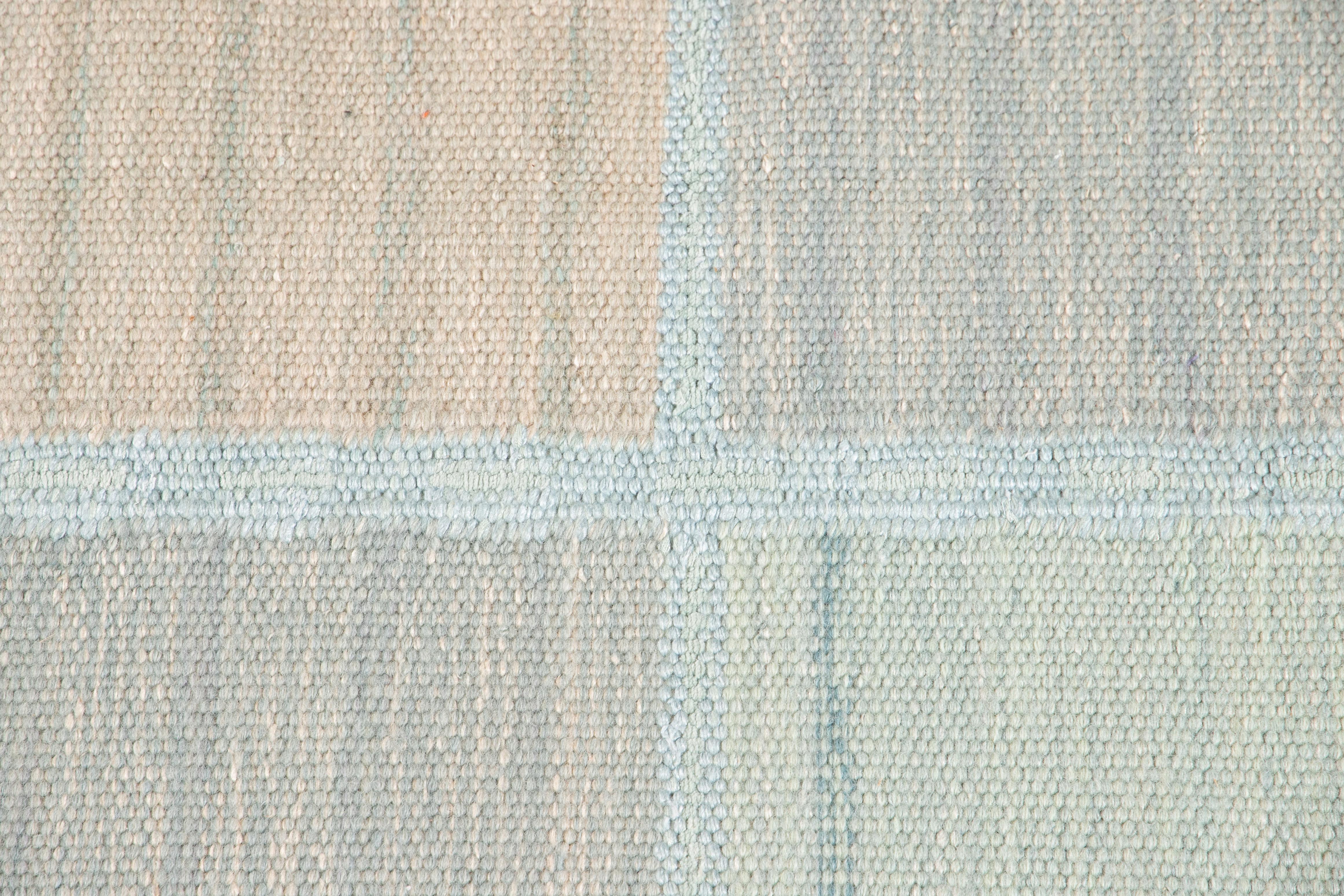 21st Century Pastel Modern Swedish Style Rug For Sale 6