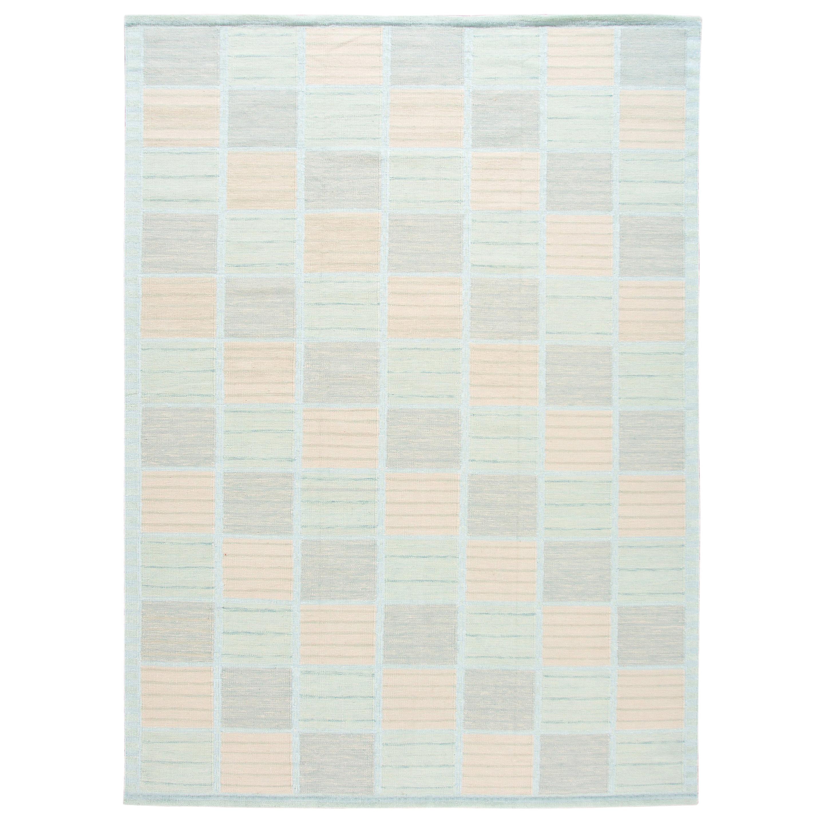 21st Century Pastel Modern Swedish Style Rug