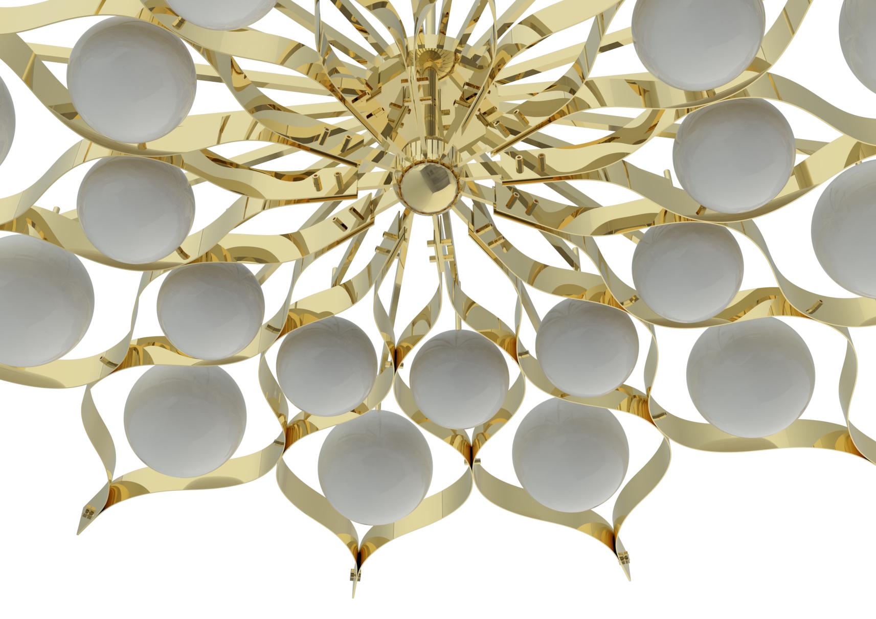 21st Century Pavone Large Pendant Lamp, DALI, Gio Ponti, 2019, Italy In New Condition For Sale In Milano, Lombardia