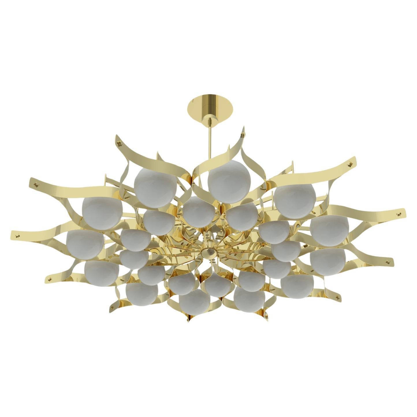 21st Century Pavone Large Pendant Lamp, UL, phase cut, Gio Ponti, 2019, Italy