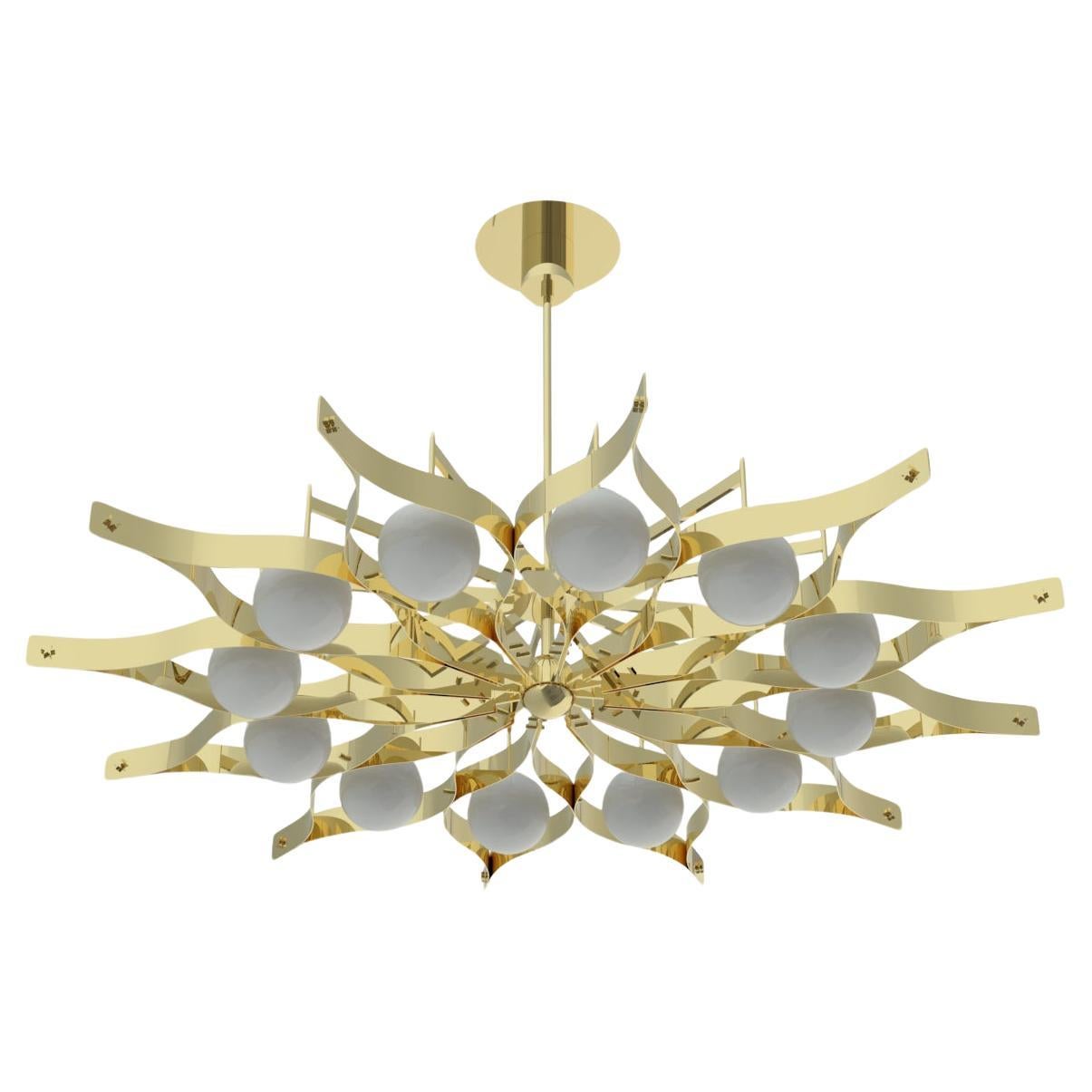 21st Century Pavone Medium Pendant Lamp, UL, phase cut, Gio Ponti, 2019, Italy