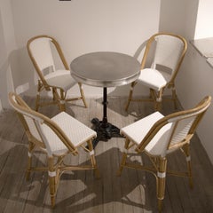 21st Century  Pedestal Table Chambord Wrapped in Pewter Xavier Lavergne France