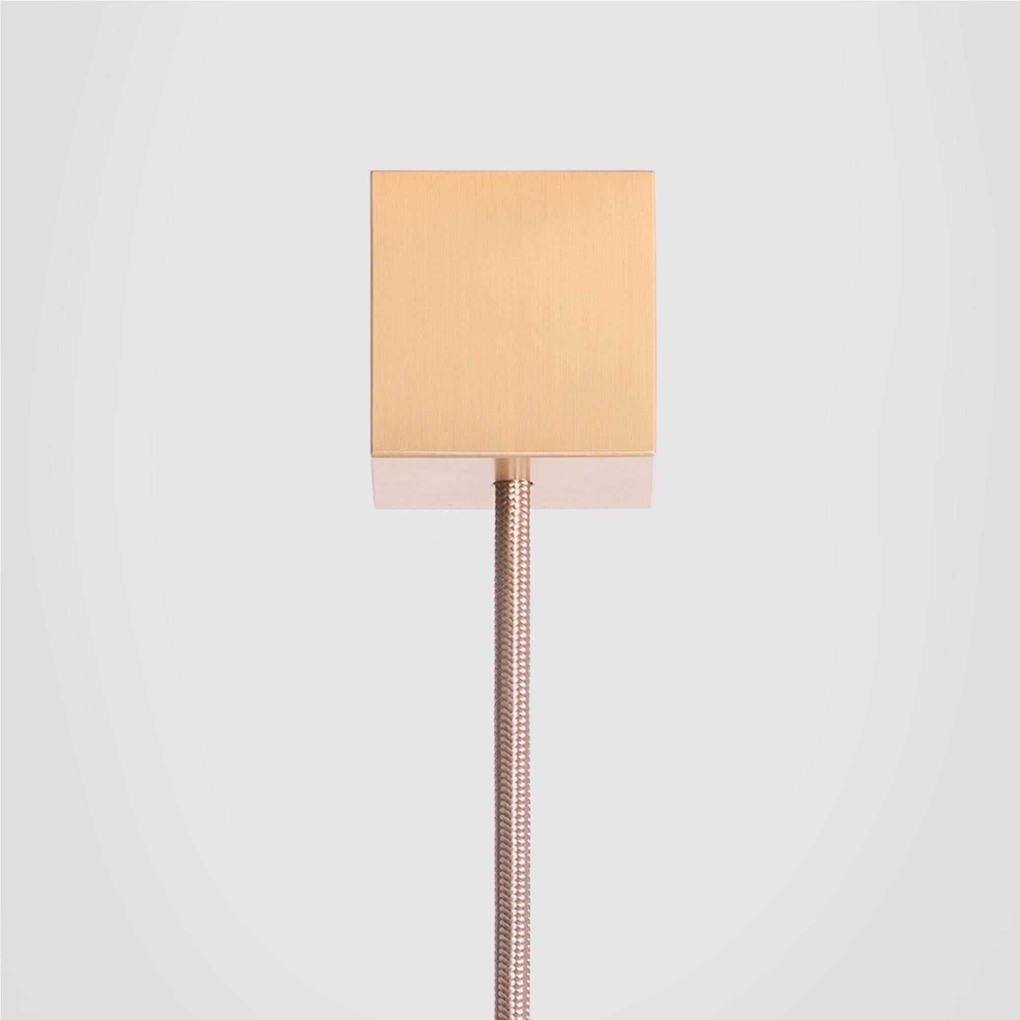 Contemporary Suspended Minimal Modern Olive Wood Light by Formaminima For Sale