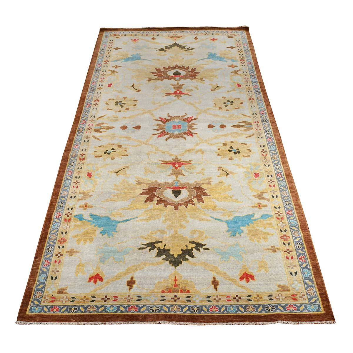 Ashly Fine Rugs präsentiert eine antike Nachbildung eines originalen persischen Sultanabad 5x10 Blue & Yellow Handmade Area Rug. Diese antike Nachbildung stammt aus unserer eigenen früheren Produktion und wurde von Meisterwebern in Afghanistan zu