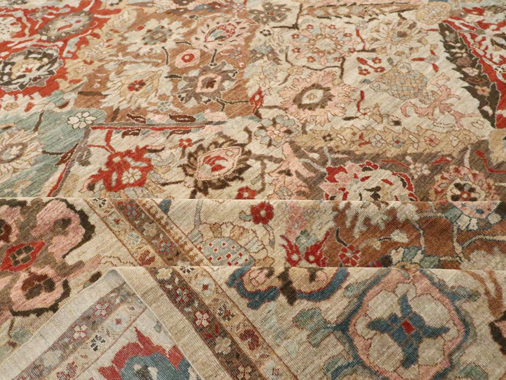 Persischer Sultanabad-Teppich in Übergröße aus dem 21. Jahrhundert im Angebot 1
