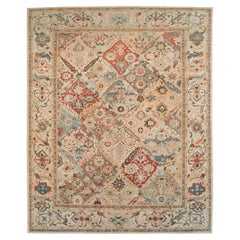 Tapis persan Sultanabad surdimensionné du 21e siècle